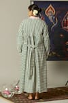 Shop_Quod_Multi Color Cotton Collared Striped Streams Dress _at_Aza_Fashions