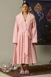 Shop_Quod_Pink Cotton Collared Tide Trench Dress _Online_at_Aza_Fashions