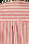 Quod_Multi Color Cotton Collared Striped Designer Dress _Online_at_Aza_Fashions