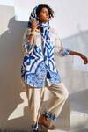 Buy_Rainas_Beige Cotton, Linen Embroidery Collared Turkish Whisper Set _Online_at_Aza_Fashions
