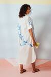 Shop_Rainas_White Cotton, Linen Collared Bluebell Whisper Dress _at_Aza_Fashions