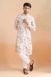 Arihant Rai Sinha Cream Cotton Digital Printed Kurta Set Online at Aza Fashions Arihant Rai Sinha_Cream Cotton Digital Printed Kurta Set _Online_at_Aza_Fashions