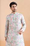 Shop_Arihant Rai Sinha_Green Cotton Light Pista Digital Print Kurta Set _Online_at_Aza_Fashions