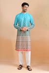 Buy Arihant Rai Sinha Blue Cotton Shaded Digital Print Kurta Set Online at Aza Fashions Buy_Arihant Rai Sinha_Blue Cotton Shaded Digital Print Kurta Set _Online_at_Aza_Fashions