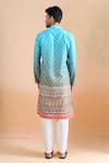 Shop Arihant Rai Sinha Blue Cotton Shaded Digital Print Kurta Set at Aza Fashions Shop_Arihant Rai Sinha_Blue Cotton Shaded Digital Print Kurta Set _at_Aza_Fashions