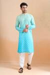 Buy Arihant Rai Sinha Blue Cotton Shaded Digital Print Kurta Set at Aza Fashions Buy_Arihant Rai Sinha_Blue Cotton Shaded Digital Print Kurta Set _at_Aza_Fashions