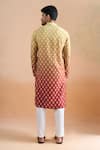 Shop_Arihant Rai Sinha_Multi Color Cotton Shaded Beige Digital Print Kurta Set _at_Aza_Fashions