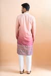Shop_Arihant Rai Sinha_Pink Cotton Shaded Digital Print Kurta Set _at_Aza_Fashions