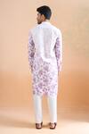 Shop_Arihant Rai Sinha_Cream Cotton Embroidery Floral Print Kurta Set _at_Aza_Fashions