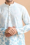 Arihant Rai Sinha_Cream Cotton Sequins Floral Print Kurta Set _at_Aza_Fashions