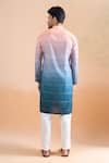 Shop_Arihant Rai Sinha_Multi Color Cotton Multicolour Ombre Kurta Set _at_Aza_Fashions