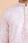 Shop_Arihant Rai Sinha_Pink Cotton Embroidery Floral Print Kurta Set _Online_at_Aza_Fashions