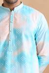 Shop Arihant Rai Sinha Blue Cotton Sequins Digital Print Kurta Set Online at Aza Fashions Shop_Arihant Rai Sinha_Blue Cotton Sequins Digital Print Kurta Set _Online_at_Aza_Fashions