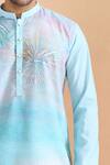 Arihant Rai Sinha Blue Cotton Digital Print Kurta Set Online at Aza Fashions Arihant Rai Sinha_Blue Cotton Digital Print Kurta Set _Online_at_Aza_Fashions