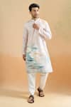 Buy Arihant Rai Sinha Beige Cotton Digital Printed Kurta Set at Aza Fashions Buy_Arihant Rai Sinha_Beige Cotton Digital Printed Kurta Set _at_Aza_Fashions