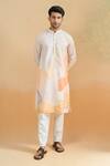 Arihant Rai Sinha Cream Cotton Digital Printed Kurta Set Online at Aza Fashions Arihant Rai Sinha_Cream Cotton Digital Printed Kurta Set _Online_at_Aza_Fashions