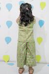 Shop_Tiny Colour_Green Cotton Printed Shirt And Trouser Co-ord Set _at_Aza_Fashions