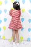 Shop_Tiny Colour_Red Cotton Printed Dress _at_Aza_Fashions