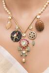 Shop_Joules By Radhika_Multi Color Yoshika Pendant Necklace _at_Aza_Fashions