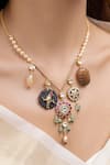 Buy_Joules By Radhika_Multi Color Yoshika Pendant Necklace _at_Aza_Fashions