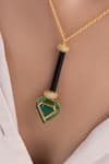 Shop_Joules By Radhika_Black Tarangi Necklace  _at_Aza_Fashions