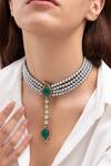 Buy Joules By Radhika Green Avarna Embellished Choker at Aza Fashions Buy_Joules By Radhika_Green Avarna Embellished Choker _at_Aza_Fashions