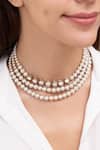 Shop Joules By Radhika White Pearl Choker Necklace at Aza Fashions Shop_Joules By Radhika_White Pearl Choker Necklace_at_Aza_Fashions