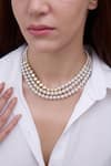 Buy_Joules By Radhika_White Karvi Choker  _at_Aza_Fashions