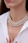 Shop_Joules By Radhika_White Karvi Choker  _at_Aza_Fashions