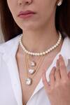 Buy_Joules by Radhika_Gold Plated Zaira Choker With Pearl And Finish _at_Aza_Fashions