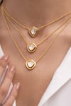 Shop_Joules By Radhika_Gold Plated Urvi Finish Necklace _at_Aza_Fashions