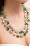 Shop_Joules By Radhika_Multi Color Jayani Multicolor Designer Necklace _at_Aza_Fashions