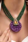 Buy_Joules By Radhika_Multi Color Rivya Multicolor Designer Necklace_at_Aza_Fashions