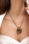 Buy_Joules By Radhika_Multi Color Ismira Gold Finish Necklace _at_Aza_Fashions