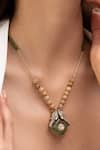Buy_Joules By Radhika_Beige Stone Designer Eshani Necklace _at_Aza_Fashions