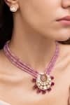 Buy Joules By Radhika Pink Stones Tishya Designer Necklace Set at Aza Fashions Buy_Joules By Radhika_Pink Stones Tishya Designer Necklace Set _at_Aza_Fashions