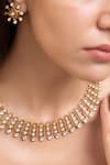 Shop_Joules By Radhika_Gold Plated Pearls Finish Aashna Necklace Set _at_Aza_Fashions