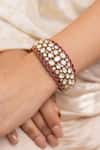 Buy_Joules By Radhika_Gold Plated Gemstones Designer Finish Bracelet _at_Aza_Fashions