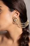 Buy_Joules by Radhika_Gold Plated Pearls Saarya Earrings _at_Aza_Fashions
