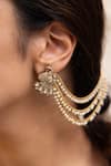 Buy_Joules By Radhika_Gold Plated Crystals, Pearls Teeraya Finish Earrings _at_Aza_Fashions