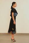 Shop_Somya Goyal_Black Transformed Cape Jacket _at_Aza_Fashions