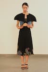 Somya Goyal_Black Transformed Cape Jacket _Online_at_Aza_Fashions