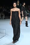 Buy_Somya Goyal_Black Polyester Hand Woven Noir Jumpsuit _at_Aza_Fashions