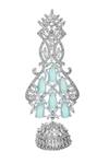 Buy_Nazaakat By Samara Singh_Aqua American Diamond Earrings _Online_at_Aza_Fashions
