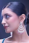 Buy_Nazaakat By Samara Singh_Pink American Diamond Earrings _Online_at_Aza_Fashions
