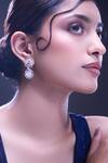Buy_Nazaakat By Samara Singh_White American Diamond Earrings _Online_at_Aza_Fashions