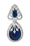 Buy Nazaakat By Samara Singh Blue American Diamond Earrings Online at Aza Fashions Buy_Nazaakat By Samara Singh_Blue American Diamond Earrings _Online_at_Aza_Fashions