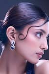 Shop Nazaakat By Samara Singh Blue American Diamond Earrings Online at Aza Fashions Shop_Nazaakat By Samara Singh_Blue American Diamond Earrings _Online_at_Aza_Fashions