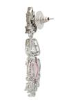 Nazaakat By Samara Singh_Pink American Diamond Earrings _Online_at_Aza_Fashions