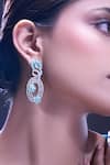 Buy_Nazaakat By Samara Singh_Aqua American Diamond Earrings _Online_at_Aza_Fashions